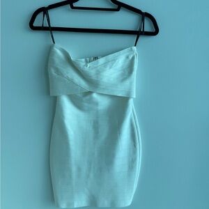 Herve Leger x Forever 21 White Strapless Bandage Mini Dress